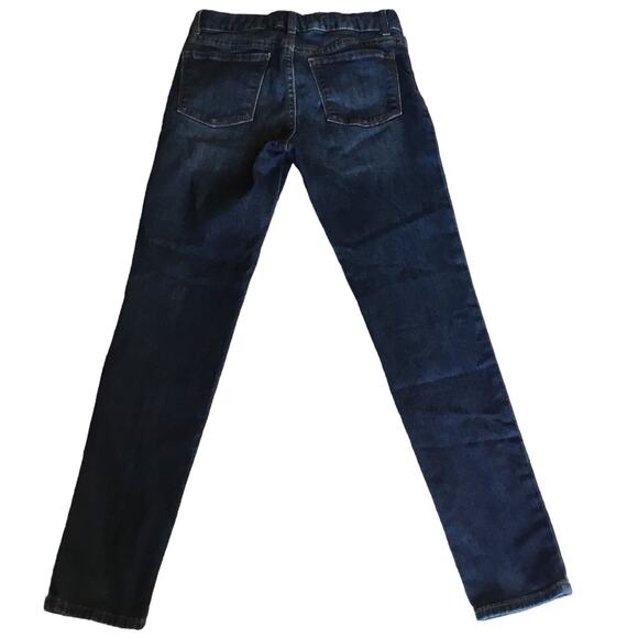 Gap Kids Jeans Dark Wash Adjustable Waist Super Skinny Stretchy Girls Size 12 - Picture 3 of 10